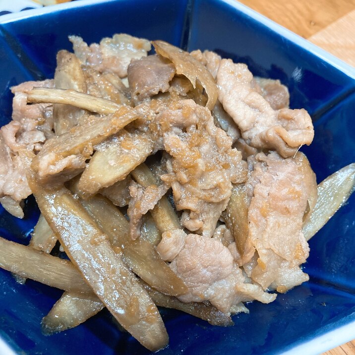 豚肉と牛蒡のしぐれ煮